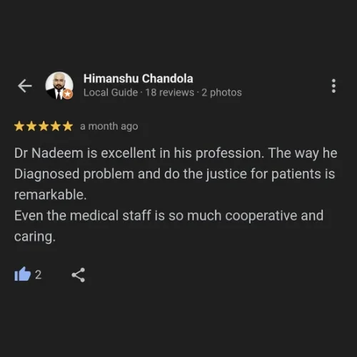 google review of healthcare Clinic