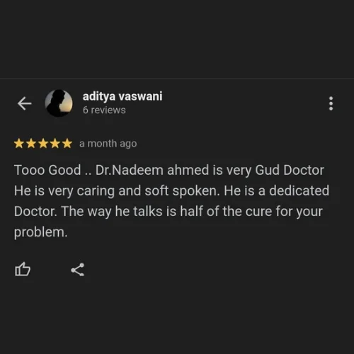 google review of our healthcare Clinic