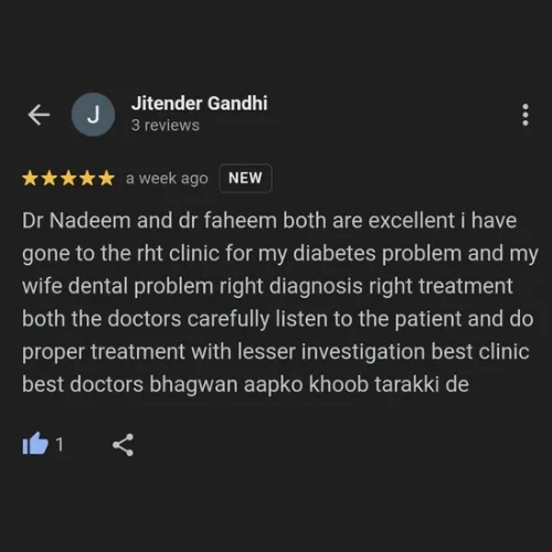 google review for healthcare Clinic