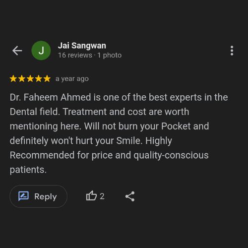 google review for dentist